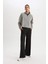 Fit Fermuarlı Dik Yaka Sporcu Sweatshirt D1703AX24AU 6
