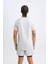 DefactoFit Slim Fit Dar Kesim Bisiklet Yaka Baskılı Sporcu Kısa Kollu Tişört V2887AZ25SP 10