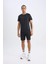 Fit Hızlı Kuruyan Slim Fit Dar Kesim Bisiklet Yaka Baskılı Sporcu Kısa Kollu Tişört V2887AZ25SP 6