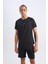 Fit Hızlı Kuruyan Slim Fit Dar Kesim Bisiklet Yaka Baskılı Sporcu Kısa Kollu Tişört V2887AZ25SP 7