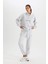 DeFactoFit Jogger Eşofman Altı Standart Fit Standart Boy Beli Paçası Lastikli Cepli Bağcıklı D1706AX24AU 7