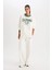 Fit Oversize Geniş Kalıp Bisiklet Yaka Baskılı Sporcu Sweatshirt D1702AX24AU 7