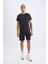 Slim Fit Dar Kesim Sporcu Standart Paça ŞORT V3030AZ25SP 6