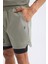 DeFactoFit Slim Fit Dar Kesim Sporcu Dokuma Şort Z2147AZ25SP 6