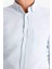 Slim Fit Dar Kesim Polo Yaka Dokulu Uzun Kollu Gömlek T2066AZ25SP 6