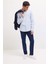 Slim Fit Dar Kesim Polo Yaka Dokulu Uzun Kollu Gömlek T2066AZ25SP 9