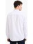 %100 Pamuk Regular Fit Polo Yaka Oxford Basic Düz Uzun Kollu Beyaz Gömlek A8028AX25SP 6