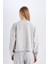 Regular Fit Bisiklet Yaka Kalın Basic Düz Sweatshirt D6645AX24WN 6