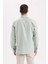 %100 Pamuk Regular Fit Polo Yaka Oxford Basic Düz Uzun Kollu Gömlek A8028AX25SP 6