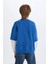 Erkek Çocuk Marvel Spiderman Oversize Geniş Kalıp Bisiklet Yaka Sweatshirt D6813A824WN 6