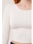 Ters Dikişli Basic Beyaz Body Bluz 2