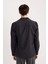 Slim Fit Dar Kesim Pamuklu Basic Düz Uzun Kollu Siyah Gömlek A4644AX25SP 6