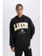 Defacto Fit Nba Los Angeles Lakers Oversize Geniş Kalıp Kapüşonlu Skuba Dalgıç Kumaş Sporcu Sweatshırt D6709Ax25Sp 8
