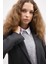 Oversize Geniş Kalıp Ceket Yaka Düğmeli Çizgili Blazer Ceket D6879Ax24Au 6