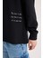 Boxy Fit Kapüşonlu Sırt Baskılı Sweatshirt D0855AX24AU 6