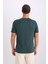 Slim Fit Dar Kesim Bisiklet Yaka Modal Karışımlı Pamuklu Basic Düz Kısa Kollu Tişört M6606AZ25SP 6