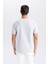 Slim Fit Dar Kesim Bisiklet Yaka Basic Düz Kısa Kollu Tişört M6608AZ25SP 6