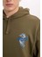 Boxy Fit Kapüşonlu Sırt Baskılı Sweatshirt D0849AX24AU 6