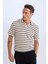 Regular Fit Polo Yaka Çizgili Kısa Kollu Tişört B6532AX25SP 8