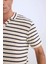 Regular Fit Polo Yaka Çizgili Kısa Kollu Tişört B6532AX25SP 9