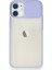 iPhone 11 Kılıf Palm Buzlu Kamera Sürgülü Silikon - Lila - PHN5642-1681 1