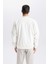 Slim Fit Bomber Mont Ceket Dar Kesim Kolej Yaka Fermuarlı Çift Cepli Mevsimlik Hafif D7319AX25SP 10