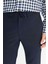 Slim Fit Dar Kesim Beli Bağlamalı Çizgili Yan Cepli Casual Jogger Pantolon 4