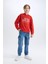 Erkek Çocuk Oversize Geniş Kalıp Kapüşonlu Baskılı Sweatshirt D7399A825SP 6
