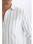 %100 Pamuk Regular Fit Polo Yaka Çizgili Oxford Uzun Kollu Gömlek D6101AX25SP 6