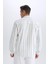 %100 Pamuk Regular Fit Polo Yaka Çizgili Oxford Uzun Kollu Gömlek D6101AX25SP 7