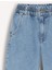 Kız Çocuk Paperbag Jogger Paça Pamuklu Jean Pantolon D7112A825SM 8