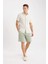 %100 Pamuk Regular Fit Gabardin Bermuda Şort C7684AX25SP 6