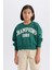 Kız Çocuk Relax Fit Bisiklet Yaka Baskılı Sweatshirt D7442A825SP 6