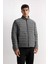 Slim Fit Dar Kesim Dik Yaka Fermuarlı Mont D7497AX25SP 6
