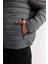 Slim Fit Dar Kesim Dik Yaka Fermuarlı Mont D7497AX25SP 8