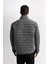 Slim Fit Dar Kesim Dik Yaka Fermuarlı Mont D7497AX25SP 10