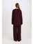 Regular Fit Bisiklet Yaka Bağlamalı Basic Düz Triko Kazak Tunik D7508AX24WN 8