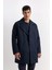 Slim Fit Dar Kesim Düğmeli Kemerli Trençkot D5528AX25SP 6