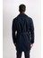 Slim Fit Dar Kesim Düğmeli Kemerli Trençkot D5528AX25SP 9