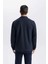 Slim Fit Dar Kesim Polo Yaka Fermuarlı Mevsimlik Baharlık Mont D7533AX25SP 7
