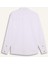 Slim Fit Dar Kesim Pamuklu Basic Düz Uzun Kollu Beyaz Gömlek A4644AX25SP 10