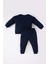 Erkek Bebek 2'li Takım Bisiklet Yaka Baskılı Sweatshirt Beli Lastikli Eşofman Altı D7655A524WN 6