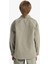Erkek Çocuk Oversize Geniş Kalıp Polo Yaka Twill Uzun Kollu Gömlek D7793A825SP 6