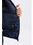 Slim Fit Dar Kesim Dik Yaka Lastikli ve Fermuarlı Su Geçirmez Mont D7532AX25SP 6