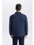 Slim Fit Dar Kesim Dik Yaka Lastikli ve Fermuarlı Su Geçirmez Mont D7532AX25SP 7