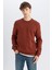 3 İplik Pamuklu Şardonlu İçi Polarlı Regular Fit Bisiklet Yaka Kalın Sweatshirt D7876AXNS 6