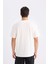 %100 Pamuk New Regular Fit Bisiklet Yaka Basic Düz Kısa Kollu Beyaz Tişört V7699AZ25SP 6