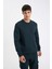 3 İplik Pamuklu Şardonlu İçi Polarlı Regular Fit Bisiklet Yaka Kalın Sweatshirt D7876AXNS 8