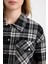 Coool Oversize Geniş Kalıp Crop Cepli Kalın Flanel Uzun Kollu Ceket Gömlek D7914AX24AU 8