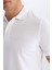 %100 Pamuk Regular Fit Polo Yaka Kısa Kollu Basic Düz Pike Kumaş Tişört C1293AX25SP 7
